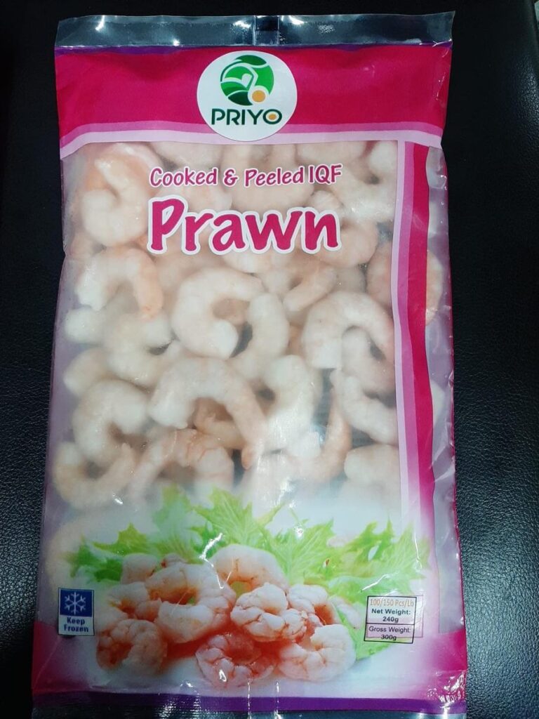 Cooked & Peeled IQF Prawns