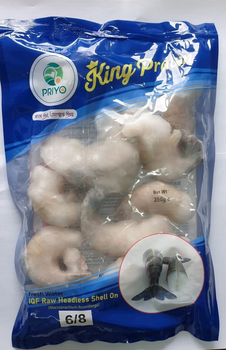 Raw Headless Shell-on King Prawns — 6/8