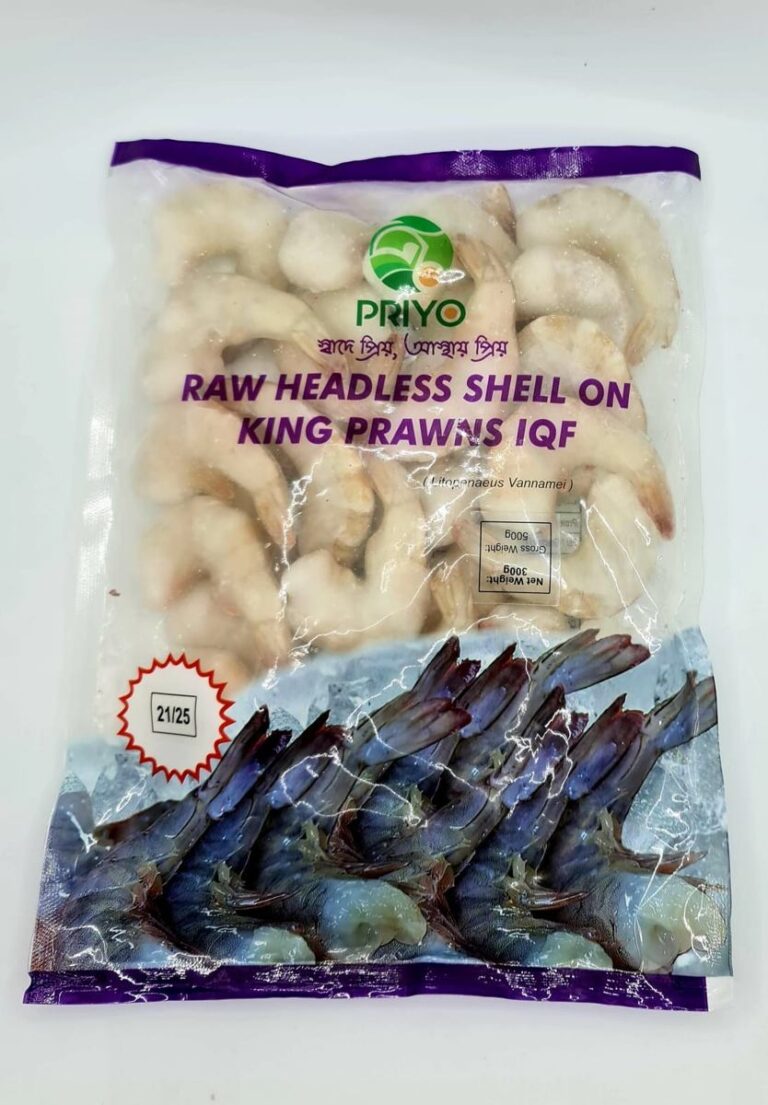 Raw Headless Shell-on King Prawns — 21/25