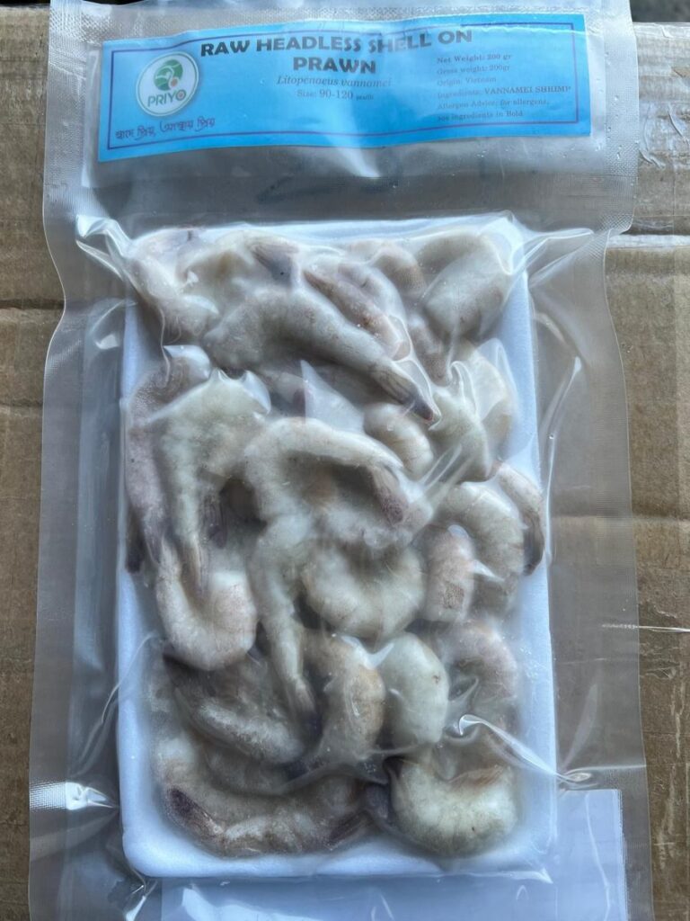 Raw Headless Shell-on Prawns — 80–120