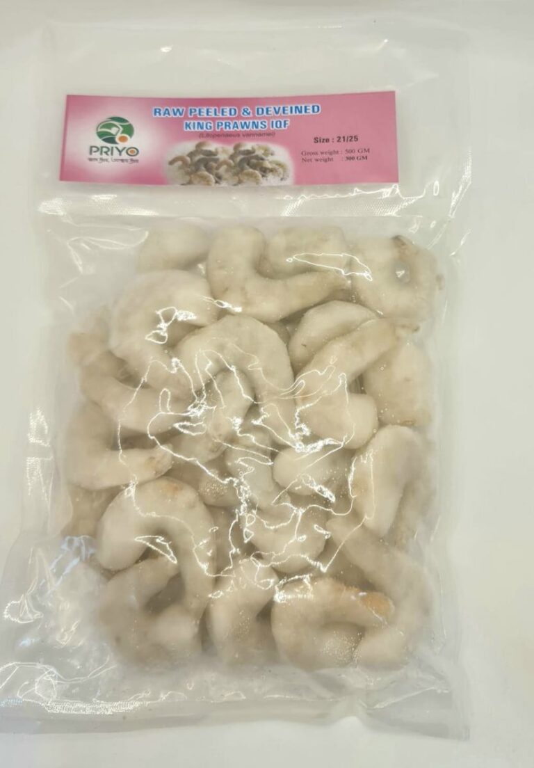 Raw Peeled & Deveined King Prawns — 21/25, 300g