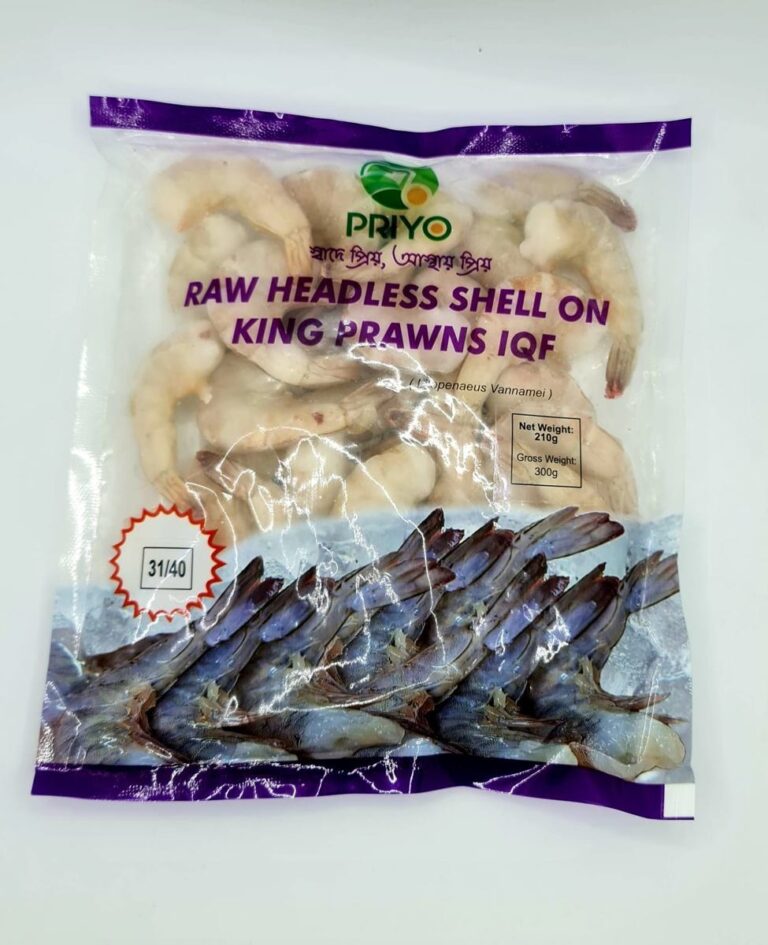 Raw Headless Shell-on King Prawns — 31/40
