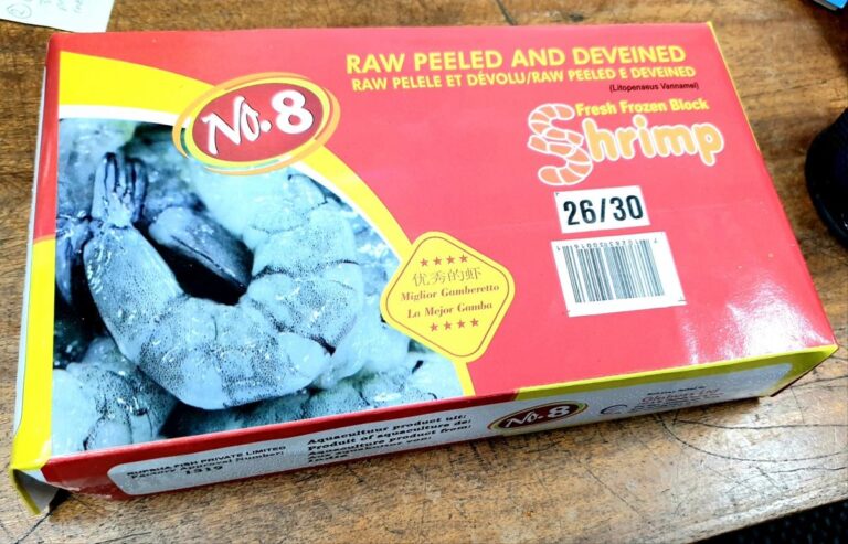 Raw Peeled & Deveined Shrimp — 26/30, No. 8