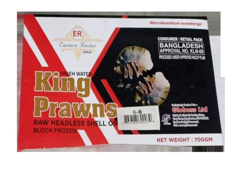 Freshwater King Prawns Block — 6/8, Eastern Revive Gold